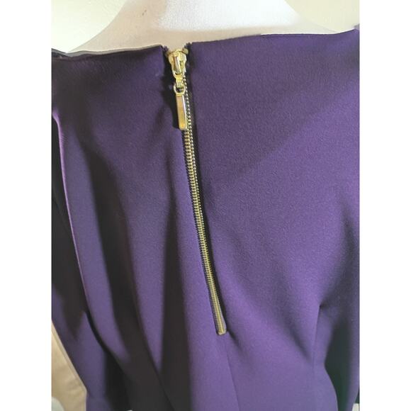 Liz Claiborne Dress Purple Sz 18 Flared Sleeves Office To Party - Picture 6 of 9